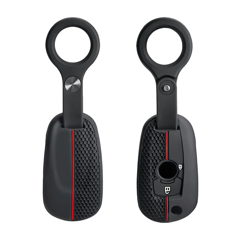 Silicone Key Case Remote Skin Car Key Cover for Opel Vauxhall Astra K Corsa E 2015-2019 2 Button Key Holder Keychain Accessories
