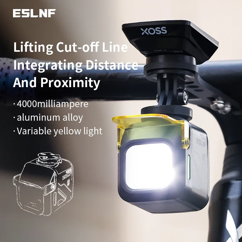 

1200Lumen Bicycle Light Aluminum Alloy 4000Mah Type-C Charging Bicycle Headlight With Dustproof Lampshade Bicycle Front Light