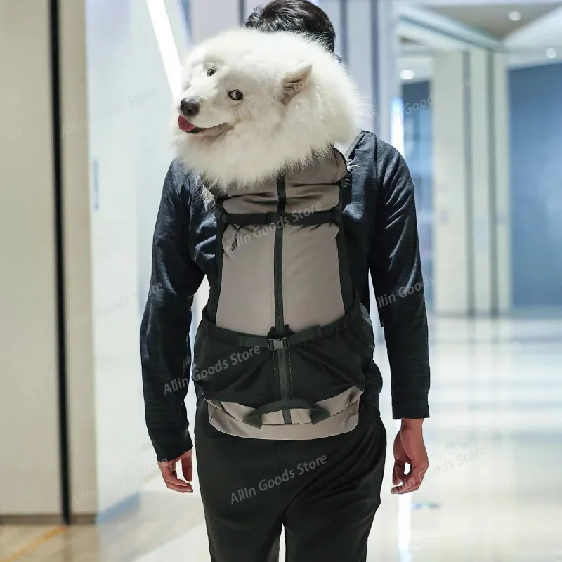 Multifunctional Breathable Pet Travel Backpack Ventilated Mesh Carrier Bag For Dogs Outdoor Hiking Cycling Motorcycle Sports