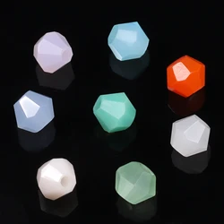 100pcs 4mm Colorful Czech Glass Faceted Sharp Bicone Beads DIY Making Jewelry Crystal Bead for Bracelet Necklace Costume Jewelry
