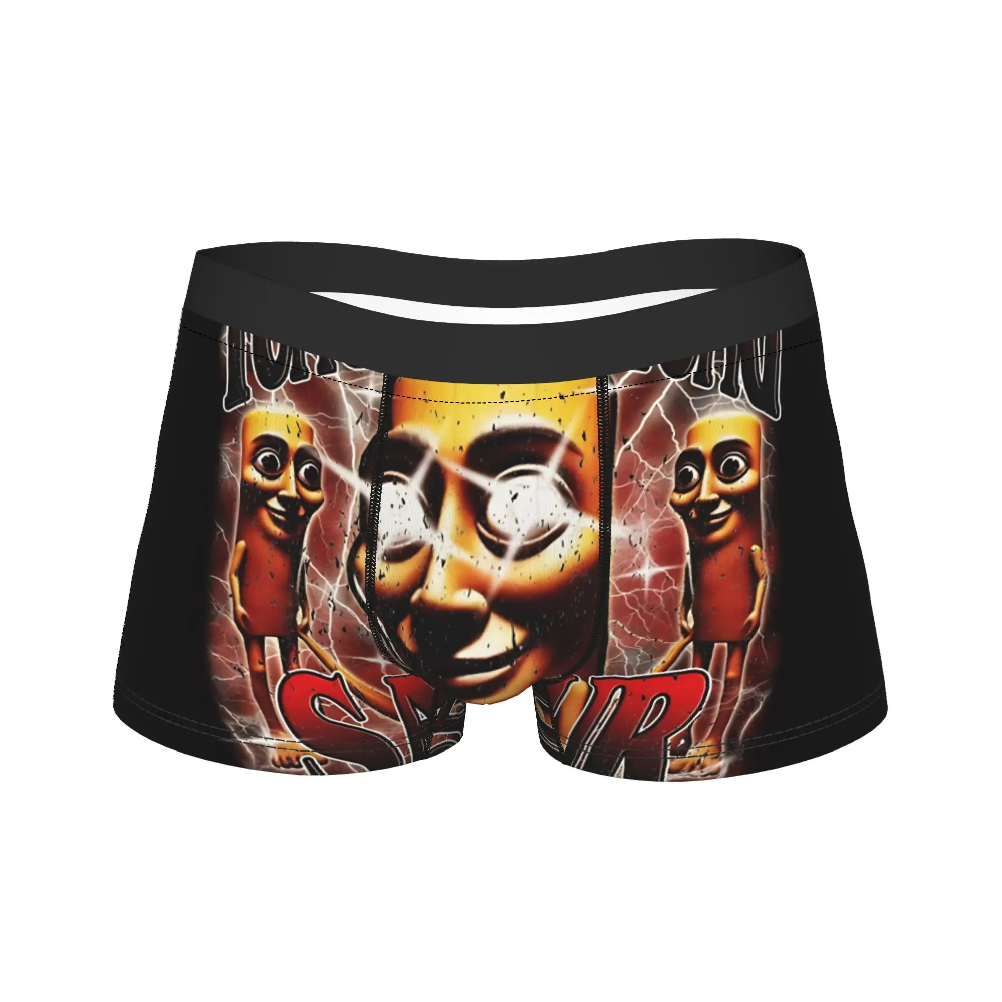 Tung Tung Tung Sahur Funny Meme Underwear  Funny Panties Custom DIY Shorts Briefs For Male Pouch Oversize Trunk