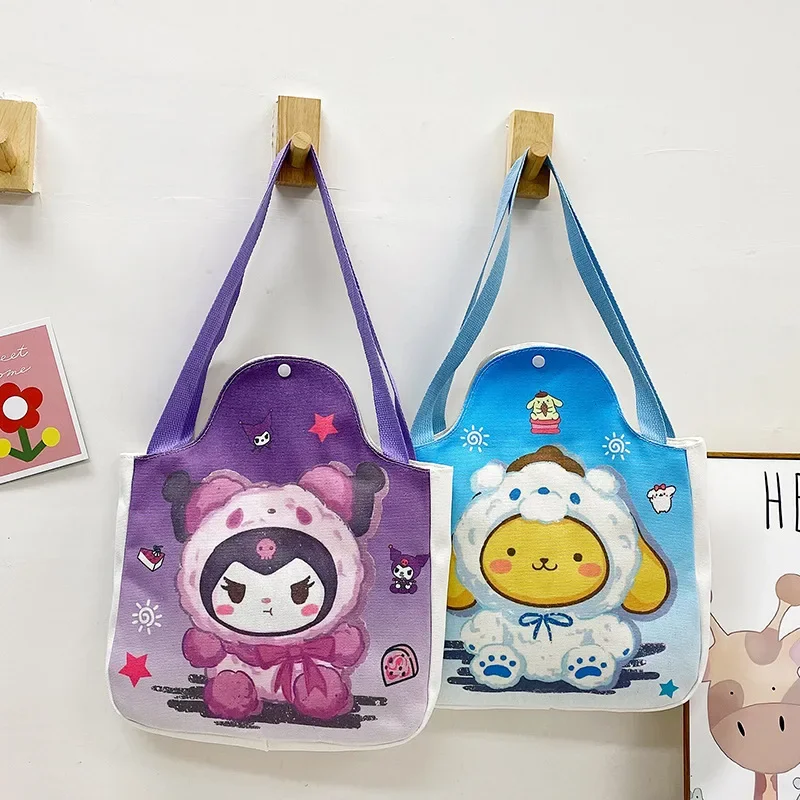 Sanrio Nieuwe Hello Kitty Kinder Enkele Schoudertas Cartoon Lichtgewicht Schattige Crossbody Mode Meisje Clow M Draagbare Trendy Tas