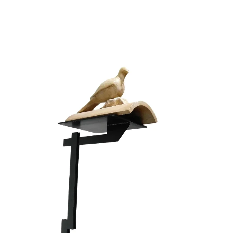 

Home and garden office ornaments decoration, handmade wood carvings carrier pigeon bird