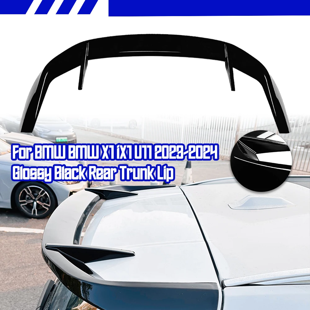 

Rear Roof Spoiler Wing For BMW X1 iX1 U11 2023-2024 Rear Tail Wing Decoration Gloss Black Carbon Fiber Style ABS