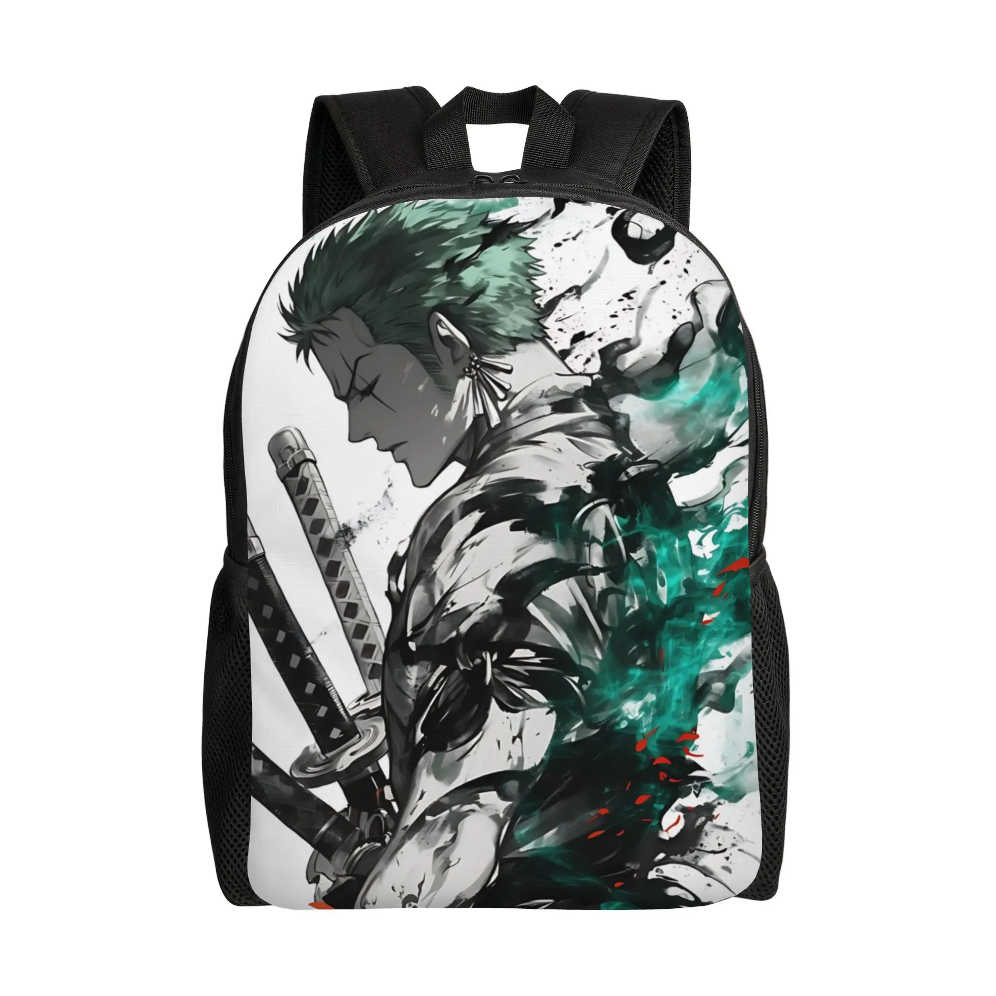 

1PC Fashion Backpacks One Piece zoro Daypack funko Solid For School Retro Washable Rucksack