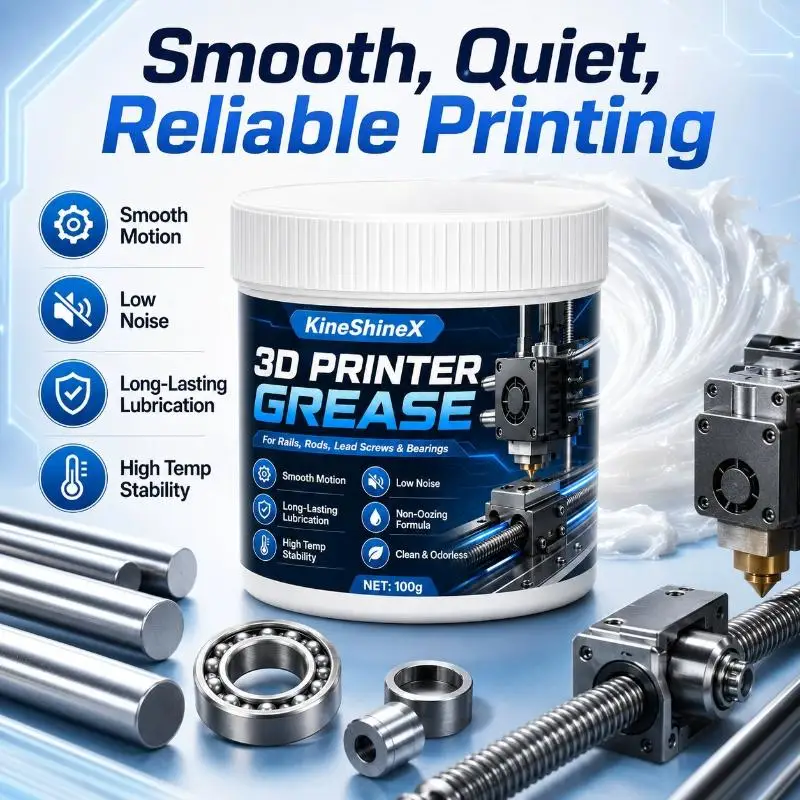 【C】3D Printer Lithium Grease, High-Speed Lubricant For Lead Screws & Linear Rails, Reduce Noise Friction Wear, Smooth Print