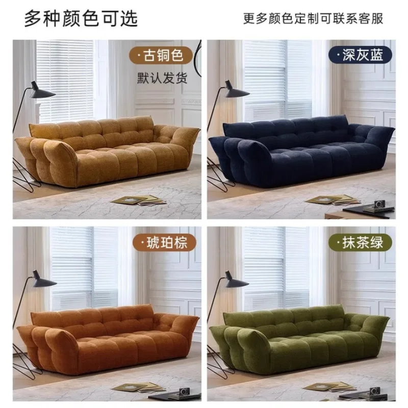 Sofa kain gaya krem Perancis