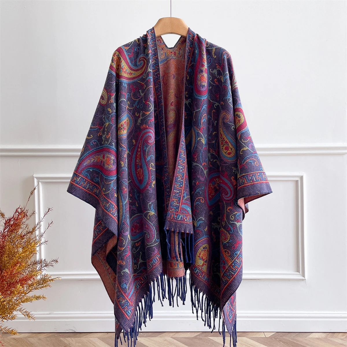 

Имитация кашемира, зимние теплые пончо, накидка, женский шарф, платок, женские шали, жаккардовые накидки с цветочным принтом, пашмина, женский Bufanda Mujer