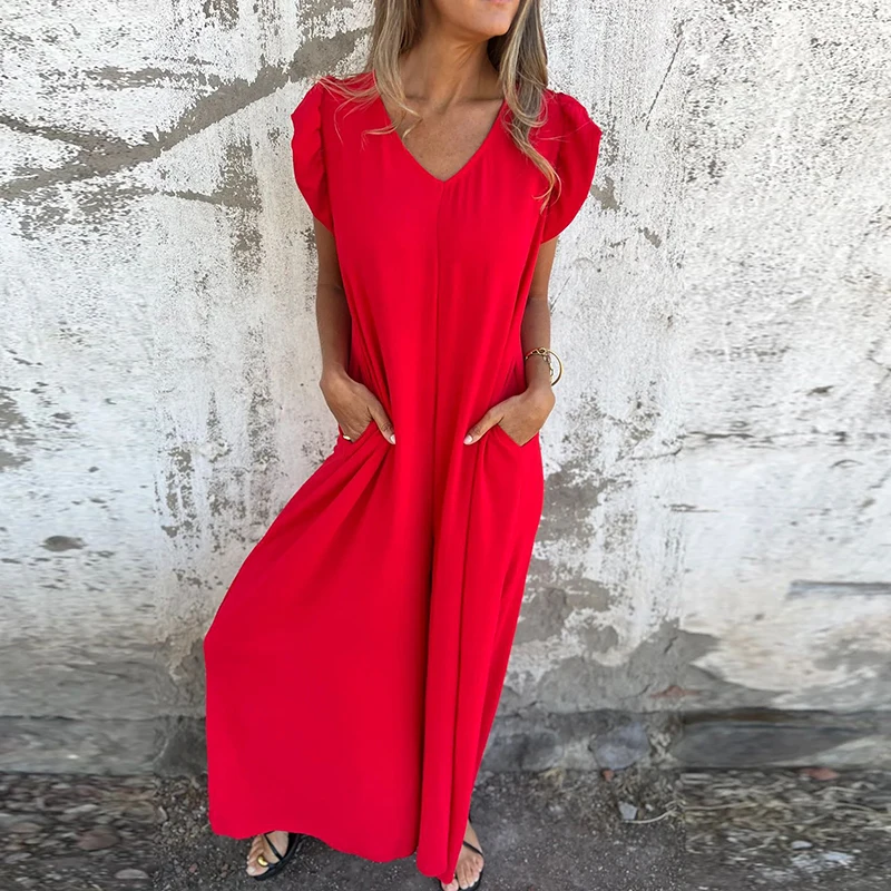 Summer Women Jumpsuit Loose Fashion V Neck Short Sleeve Ruffle Sleeves Long Pants Playsuits Women Leopard Printed Rombers