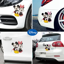 Disney Mickey Car Stickers Anime Automobile Sticker Side Door Scratch Stickers Block Car Tail Cartoon Car Accessories Decorative