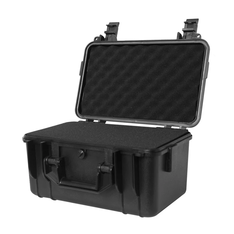 Custodia rigida impermeabile per attrezzi borsa per attrezzi organizzatore scatola di immagazzinaggio fotocamera fotografia protezione di sicurezza cassetta degli attrezzi con spugna