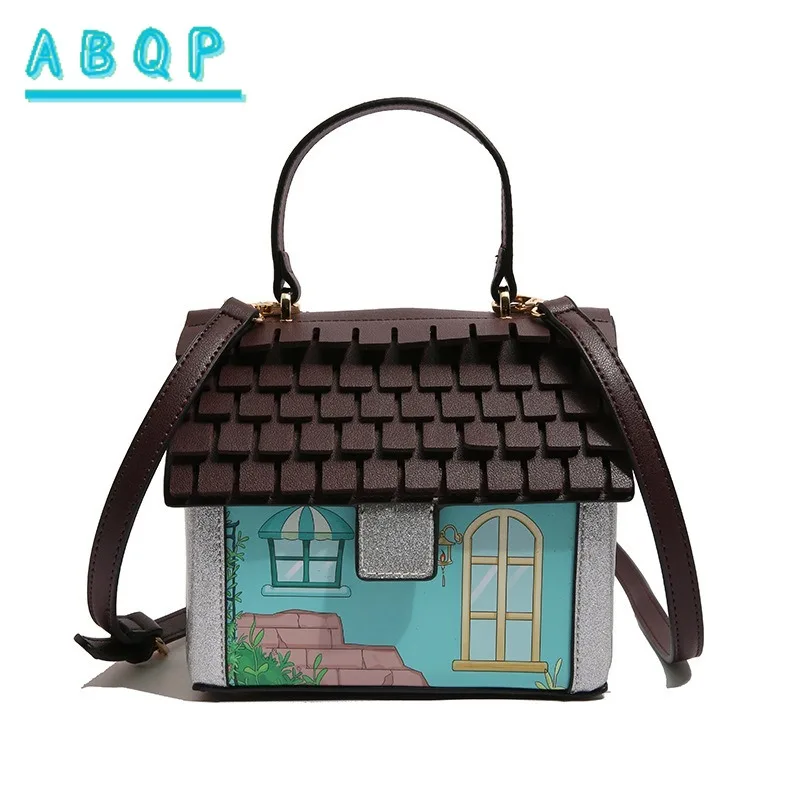 

2025 New Shoulder Bag Niche Design Women's Tote Bag Funny Commuter Mori Baroque Messenger Mini Handbag Cartoon
