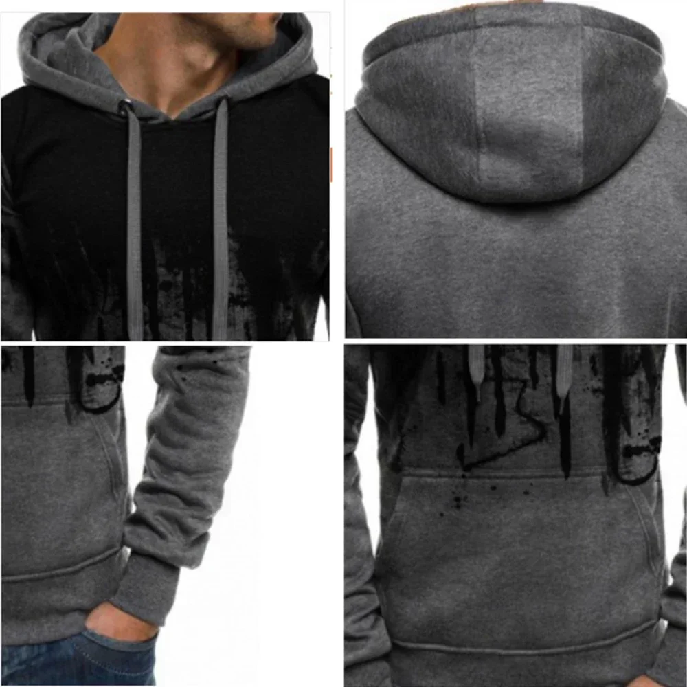 Chándal de 2 piezas para hombre, Conjunto de sudadera con capucha y pantalones de chándal, ropa deportiva informal para correr y Fitness, invierno y