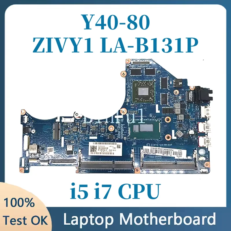 

LA-B131P AMD R9-M275 или R9-M375 2 ГБ графического процессора для Lenovo Y40-80, материнская плата для ноутбука DDR3 i5 i7, процессор, 100% тест в порядке