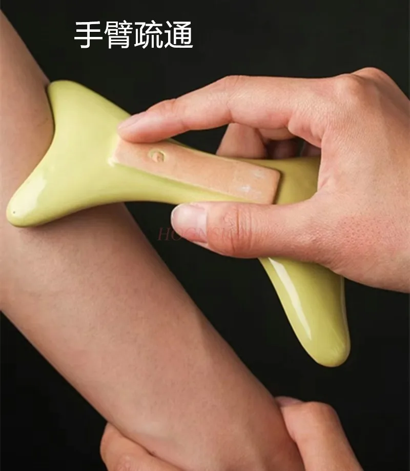 Multi functional ceramic scraping universal massage board for the whole body, back activating, cervical spine, feet slimming