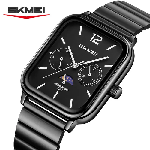Imagen 2 del producto SKMEI 2509 nuevo reloj de cuarzo Simple informal para hombre, reloj exquisito de lujo para negocios, resistente al agua, calendario semanal, relojes masculinos
