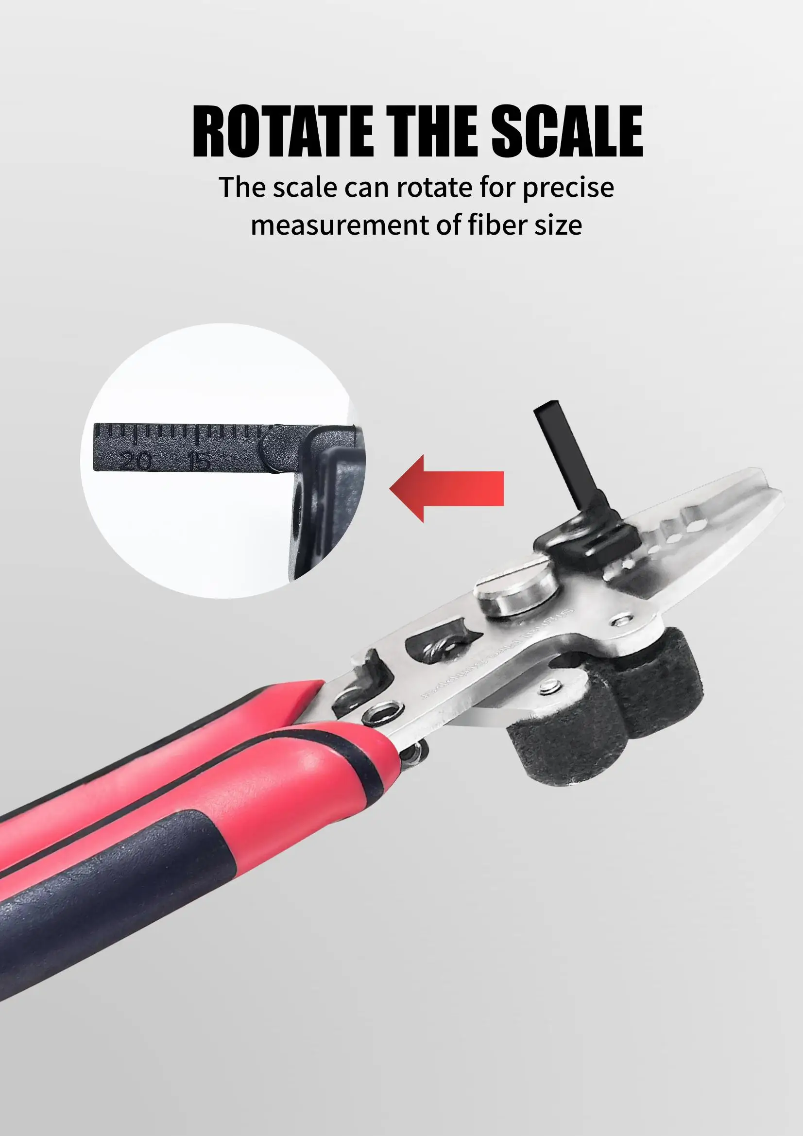 Imagem -04 - Sinal Fire Stripper de Fibra Óptica Ferramentas Multifuntion com Miller Clamp Wire Stripping Alicate Tesoura Ftth Zsq08 em 1