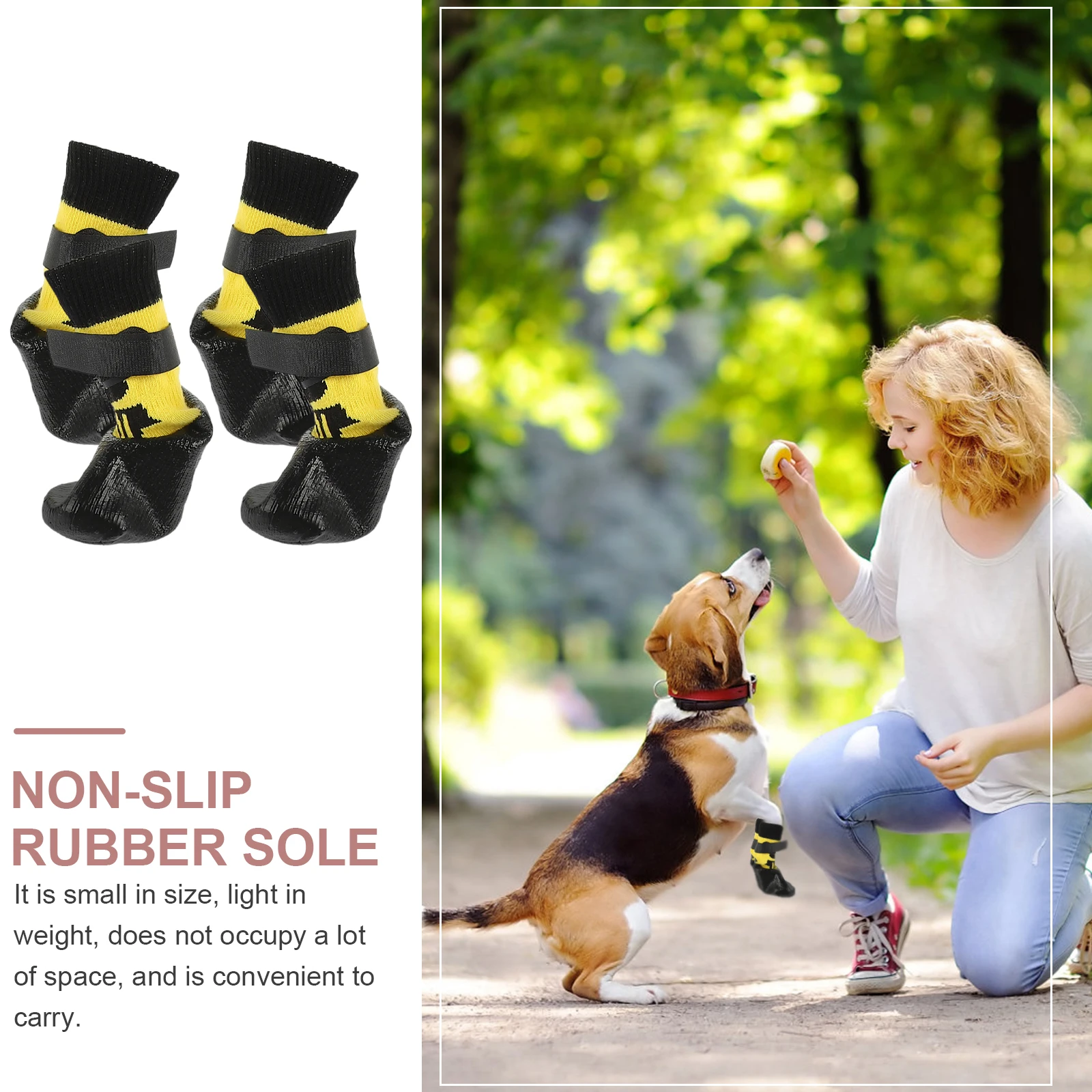 

Waterproof Dog Shoes Rubber Socks for Small Dogs Portable Covers Accessories Breathable Paw Protectors Reusable Pet Socks