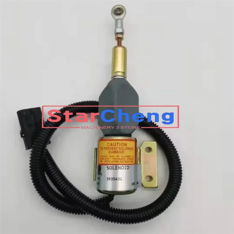 

for Cummins 6BT 5.9 3935432 24V Stop shutoff solenoid Higher Quality Excavator Engine Accessories New