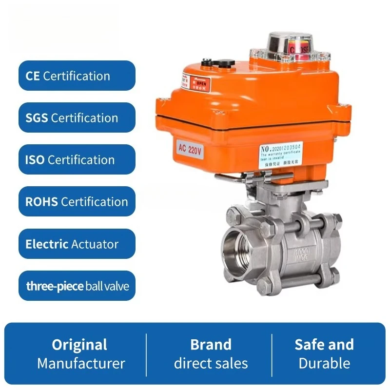 SS316/304 Motorized Ball Valve with Electric Actuator Water & Explosion Proof