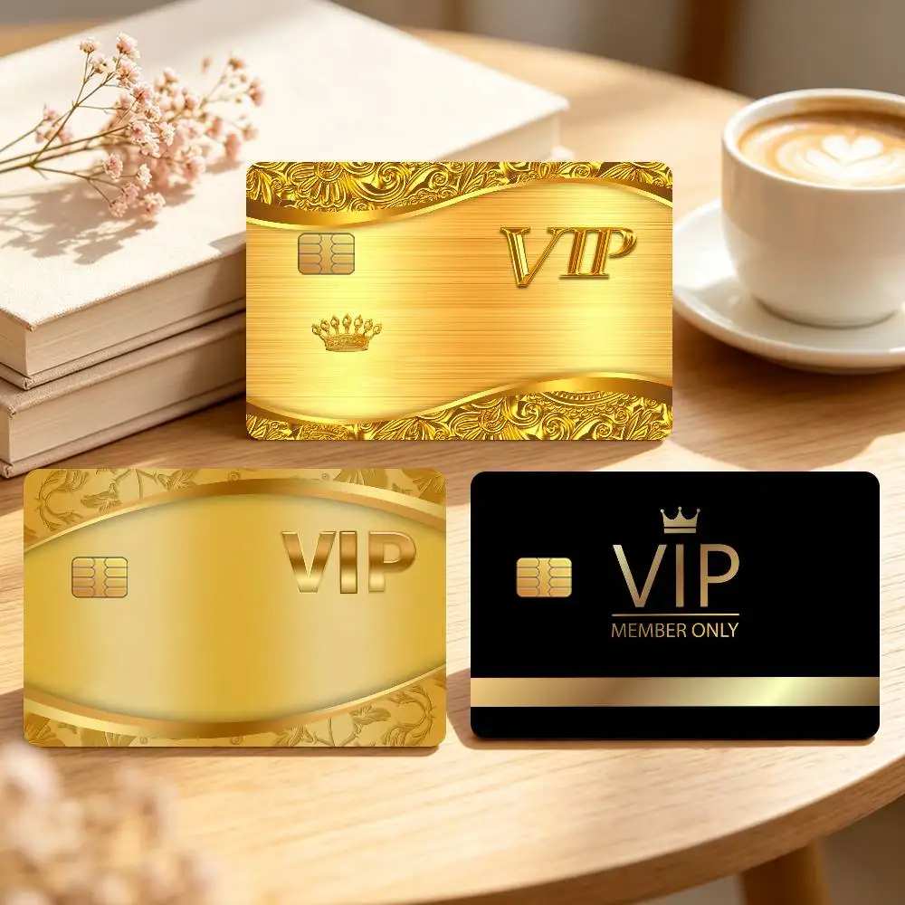 Fashion VIP Members Only Credit Card Sticker Waterproof Anti-Scratch 4PCS Bank Debit Traffic Cover Decoration