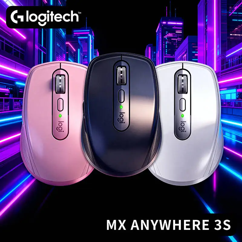 

Logitech MX Anywhere 3S Premium Mouse, Silent Magnetic Click Technology, Ergonomic, For Mac/Windows