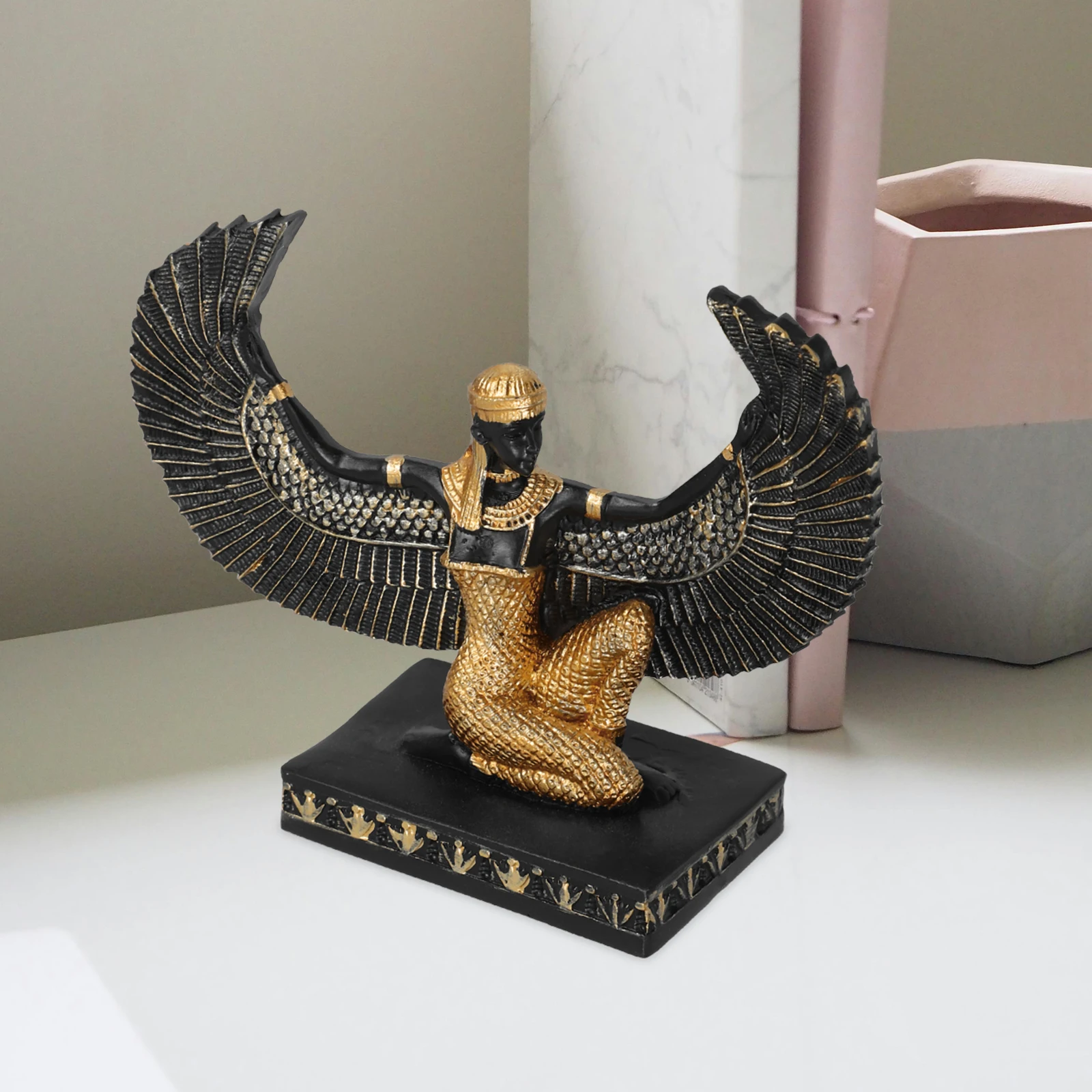 

1pc Statue Sculpture Craft Resin Home Decor Desktop Adornment Office Tabletop Decoration Art