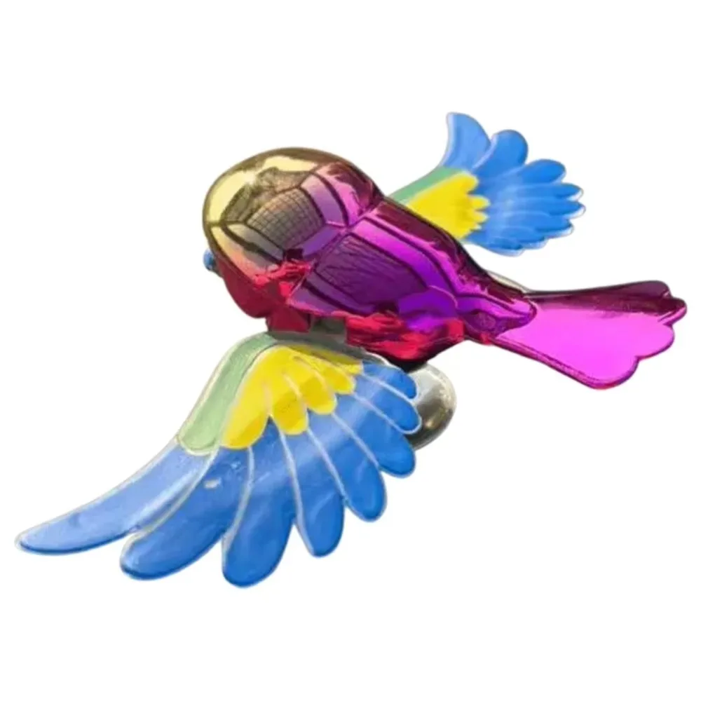 ABS Material Flying Bird Ornament Waving Wings Flap Wings Car Ornament Colorful Bird Easy Installation Motorcycle Decoration