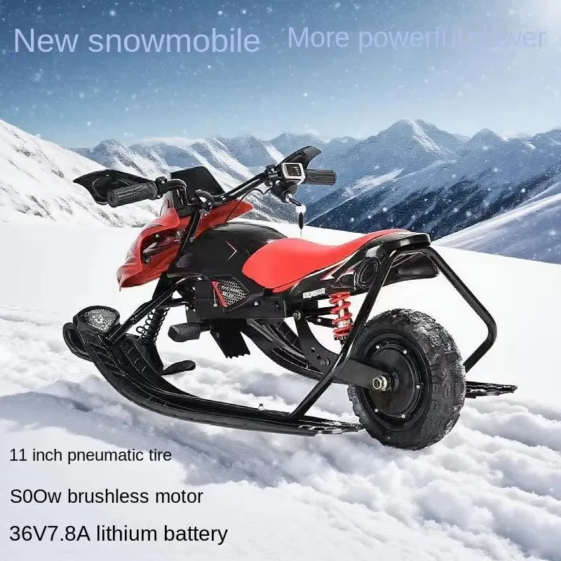 Snowmobile, 36V two-track all-terrain vehicle, adult use, commercial use