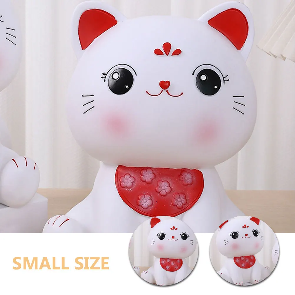 

Cartoon Piggy Bank Cat Money Pot Cute Savings Chinese Boxes Decorative Coin Jar