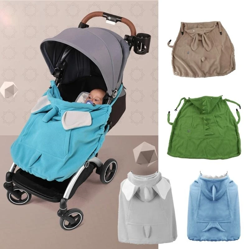 

J15U Baby for Carrier Cover Hooded Stretchy Cloak Multifunctional Windproof Newborn Thicken Warm Stroller Cover