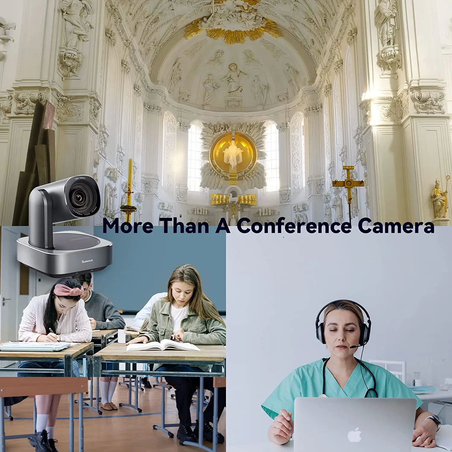 In stock 2026 Tenveo VL12U 4K PTZ Conference Camera AI Tracking 12X Optical USB3.0/HDMI/PoE Video Camera Live Streaming PTZ Came