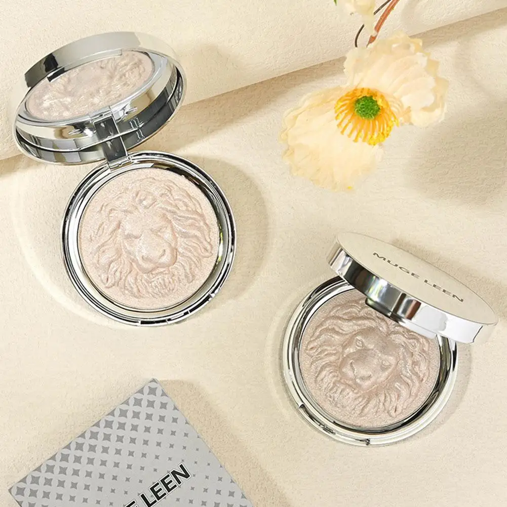 Iluminador de diamante alto brilhante, iluminador facial natural tridimensional, sombra de nariz, pó iluminador de contorno