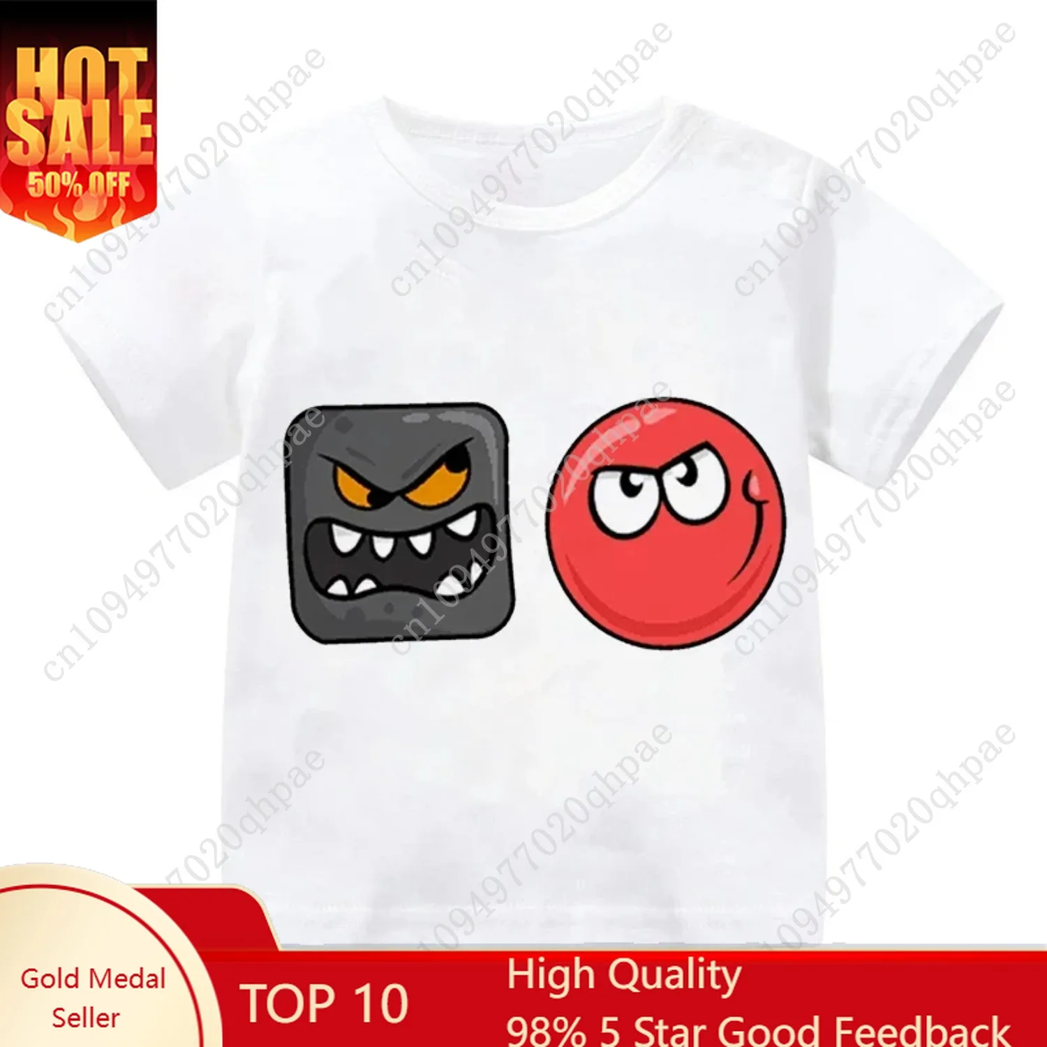 

Red Ball 4 Print T-shirt Gift Game Shop Cartoon Tshirt Fashion Casual Baby Tshirts Cute Funny Boys Short Sleeve Hip Hop Tops