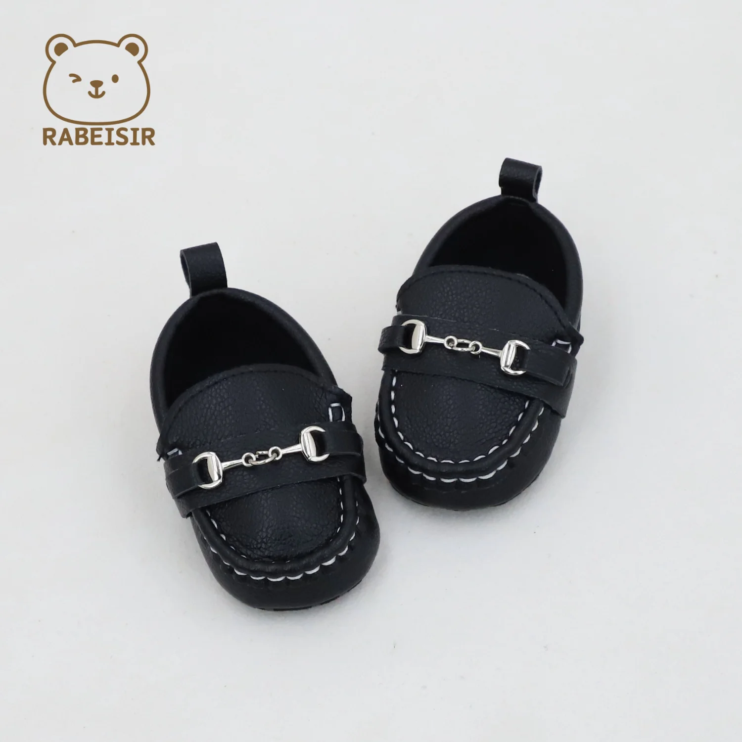 

Baby toddler shoes, British style small leather shoes, soft soles, comfortable for infants and toddlers, 0-1.5 years old, four s