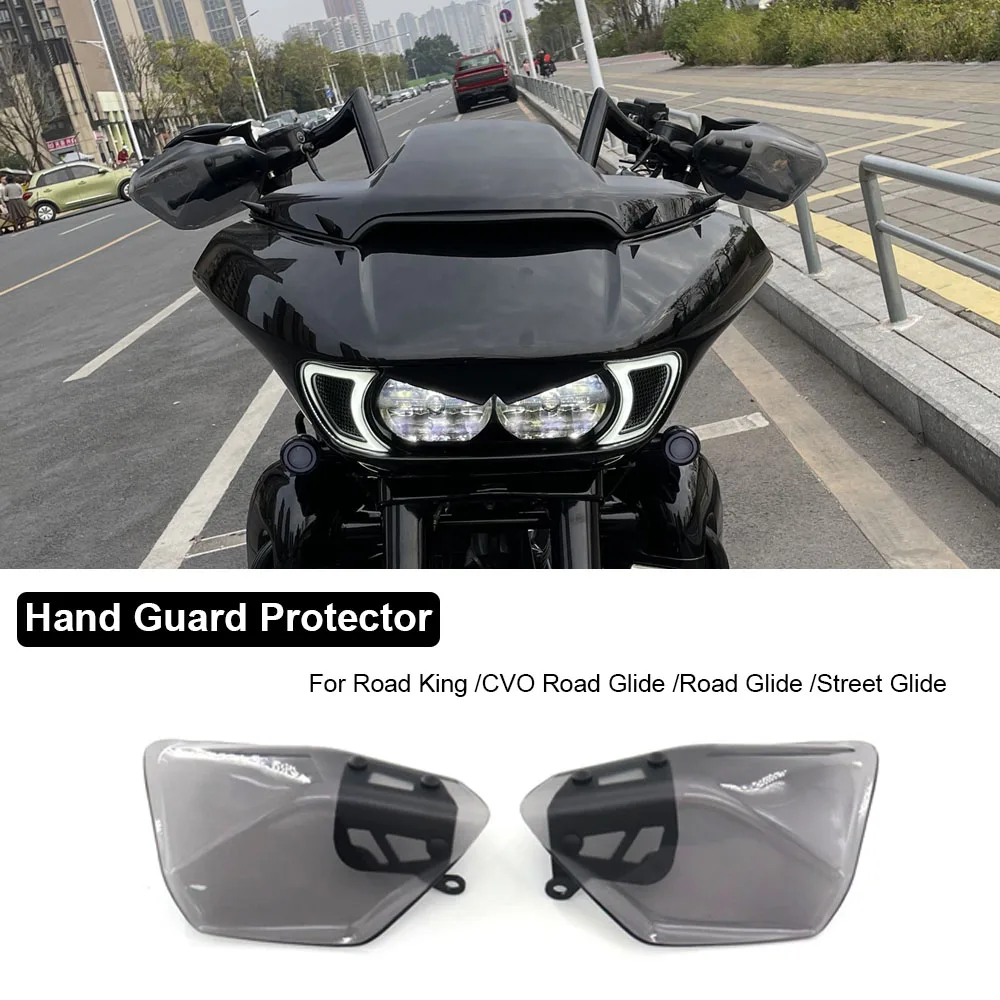 Motorcycle Accessories Handguard Shield Hand Guard Protector For Harley Touring Street Glide CVO Road Glide Road King 2014-2023