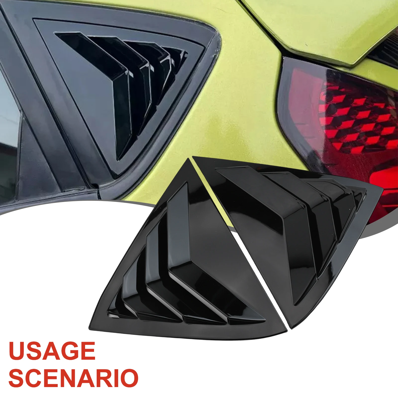 Rear Glass Shutter Cover Carbon Fiber for ford for fiesta MK7 Stable Characteristics New Easy Installation Specifications