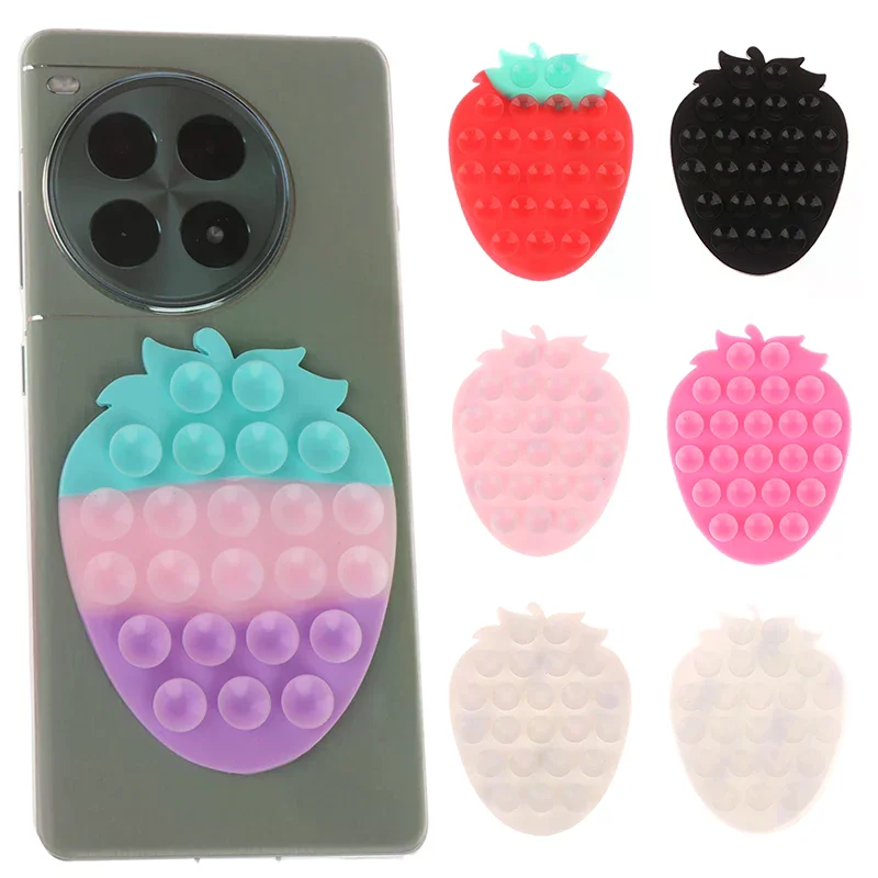 Mobile Phones Sucker Support Mount Portable Phone Stand Universal Phone Fixed Pad Car Navigation Bracket Strawberry Suction Cup