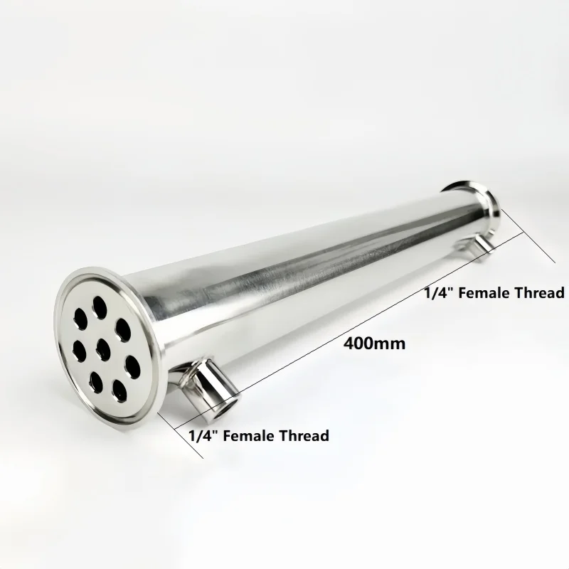 2inchOD64mm,Tri Clamp Dephlegmator/Condenser With 1/2\