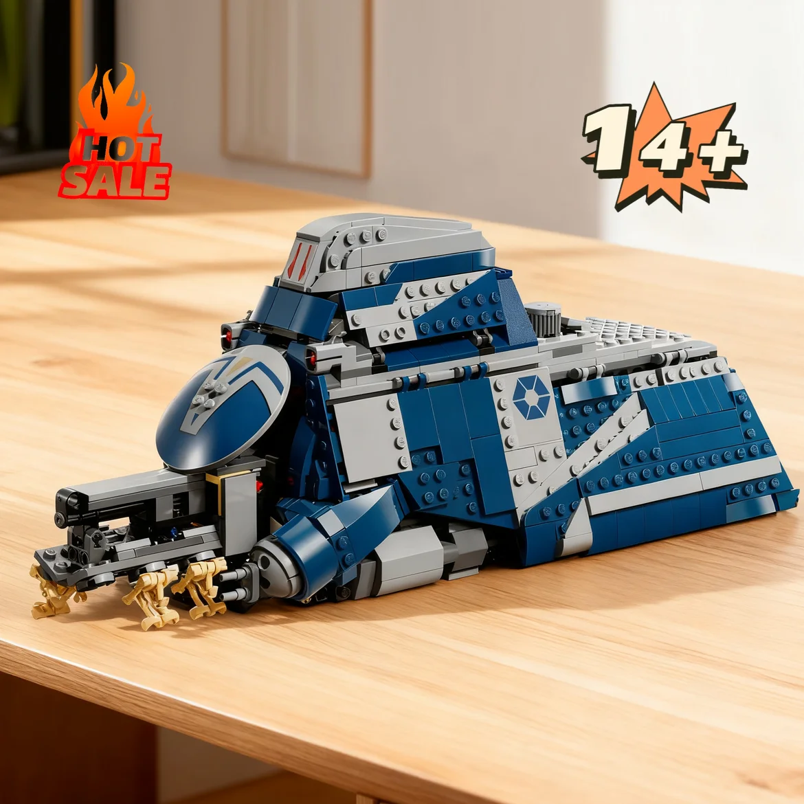 

2026 976pcs Movie Battle Separatist MTT Modification Space War Military SpaceShip Building Blocks Toys Birthday Christmas Gift