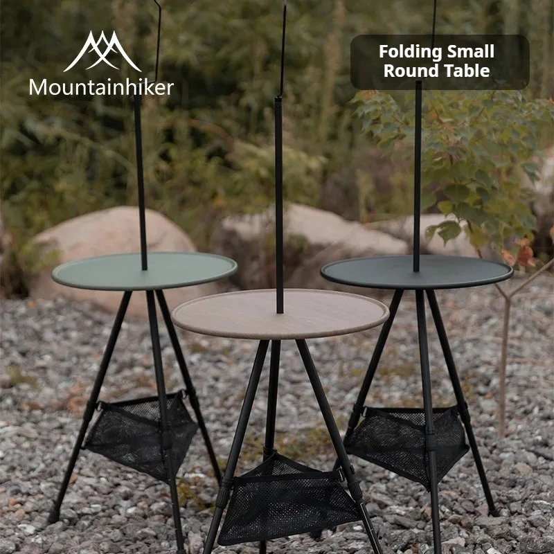 

Mountainhiker Light Luxury Outdoor Camping Small Round Table Nordic Style Simple Adjustable Coffee Table Small Round Table