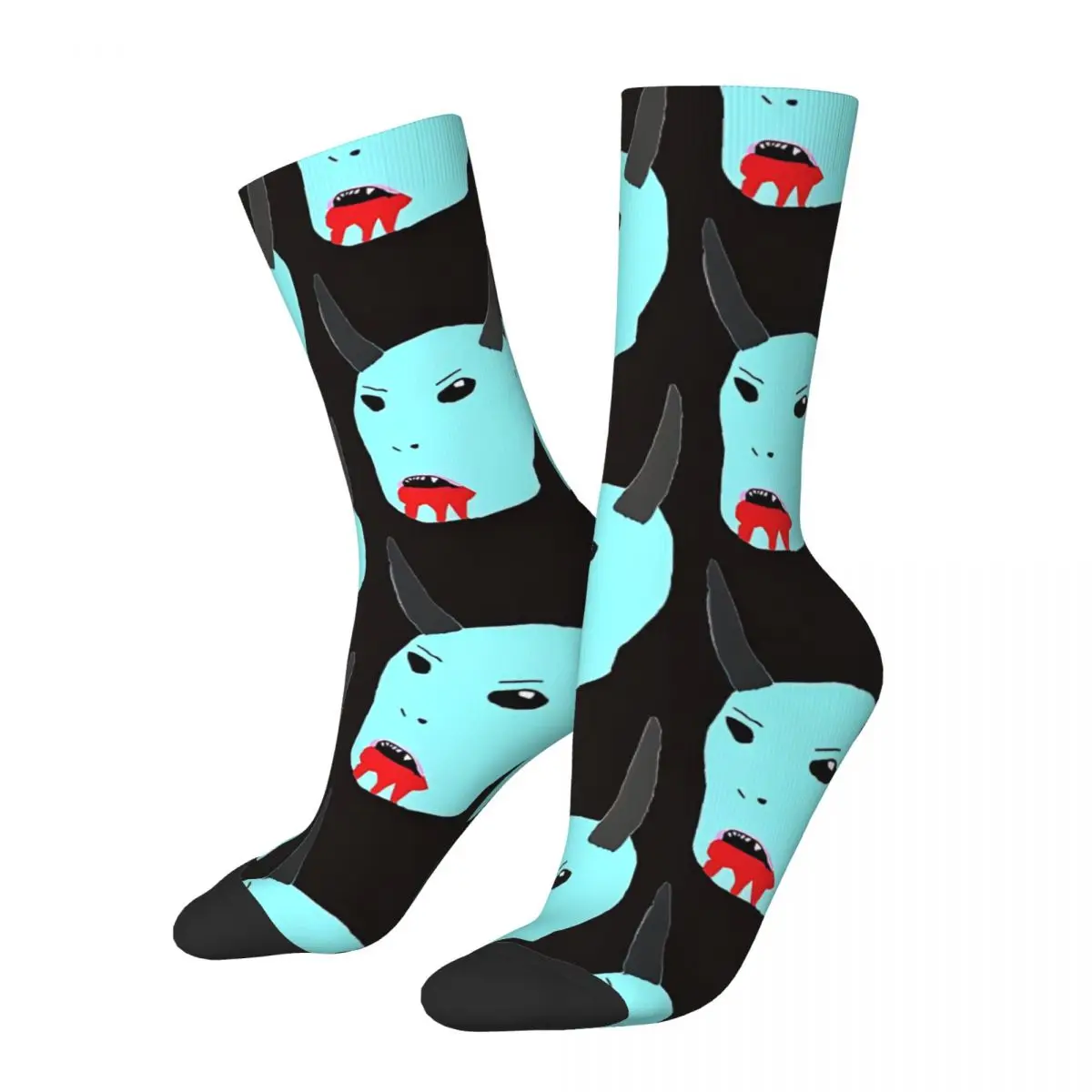 Blue Satan Socks Male Mens Women Autumn Stockings Hip Hop