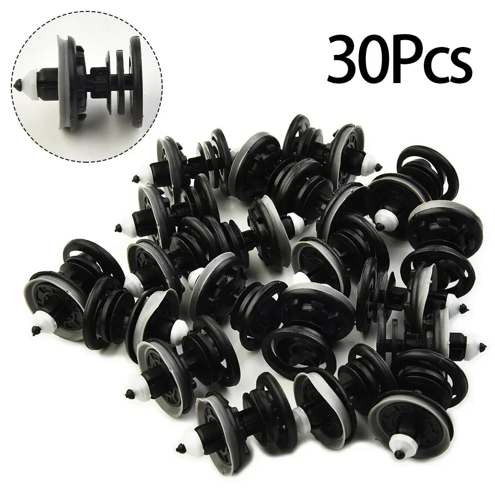 

30/20pcs Car Interior Door Panel Clips Rivets For PassatBus T5 Taureg 7L6868243 Push Type Auto Fastener Clip