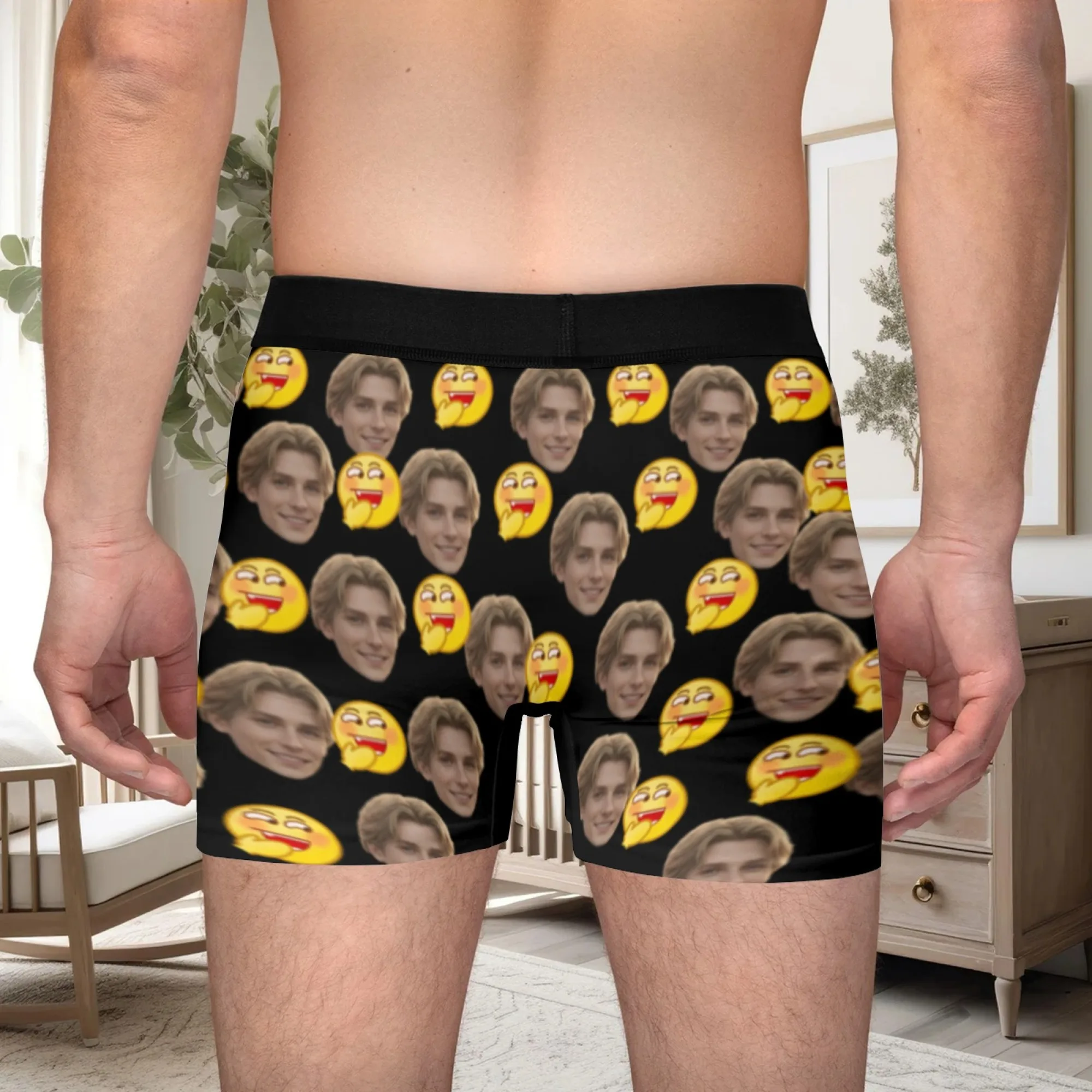 Personalized Face Photo Underwear Custom Boxer Briefs Custom Men Valentine's Day Gift For Husband Anniversary Gift for Dad