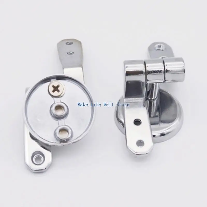 

Zincs Alloy Toilet Seats Hinge with Bolts Screw and Nut Adjustable Replacement Hinges for Flush Toilet Cover Enduring