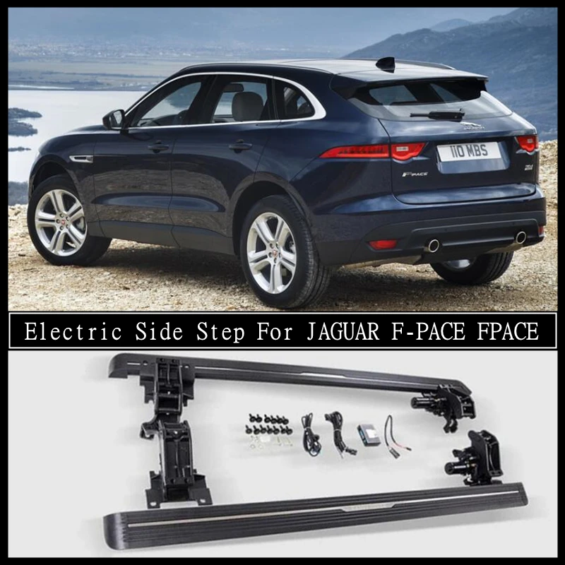 Electric Automatic Running Board Side Step Bar Pedals For JAGUAR F-PACE FPACE 2016 2017 2018 2019 20 2021 2022 2023 2024