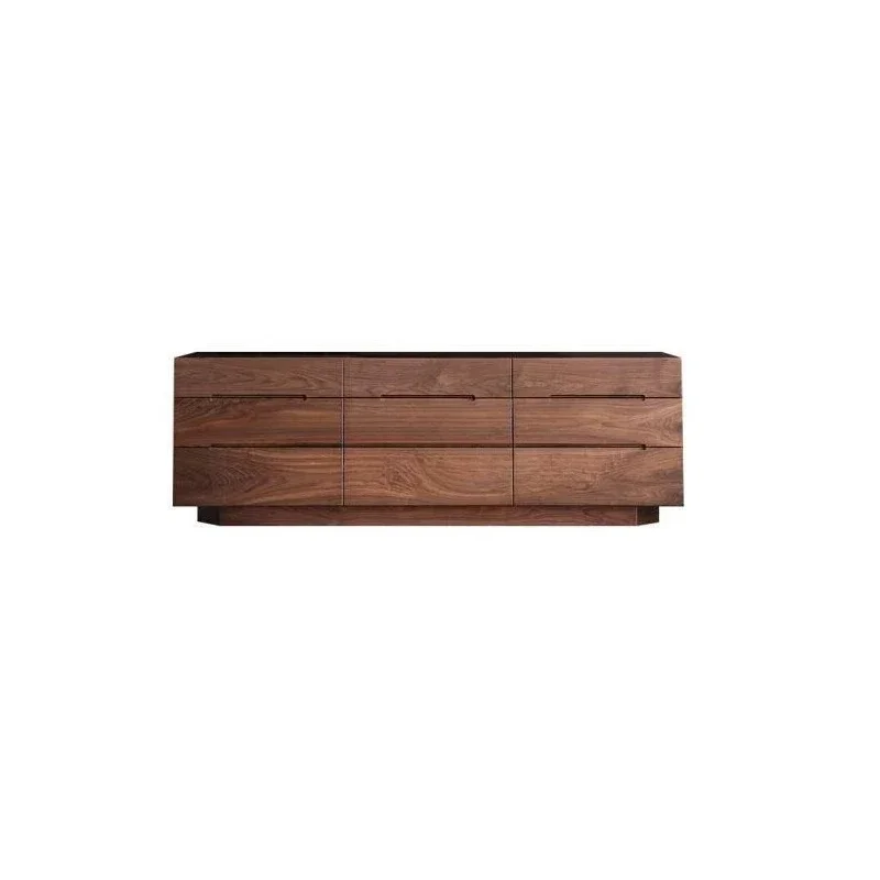 

North American black walnut nine-chest cabinet Japanese-style all-solid wood bedroom storage drawer cabinet