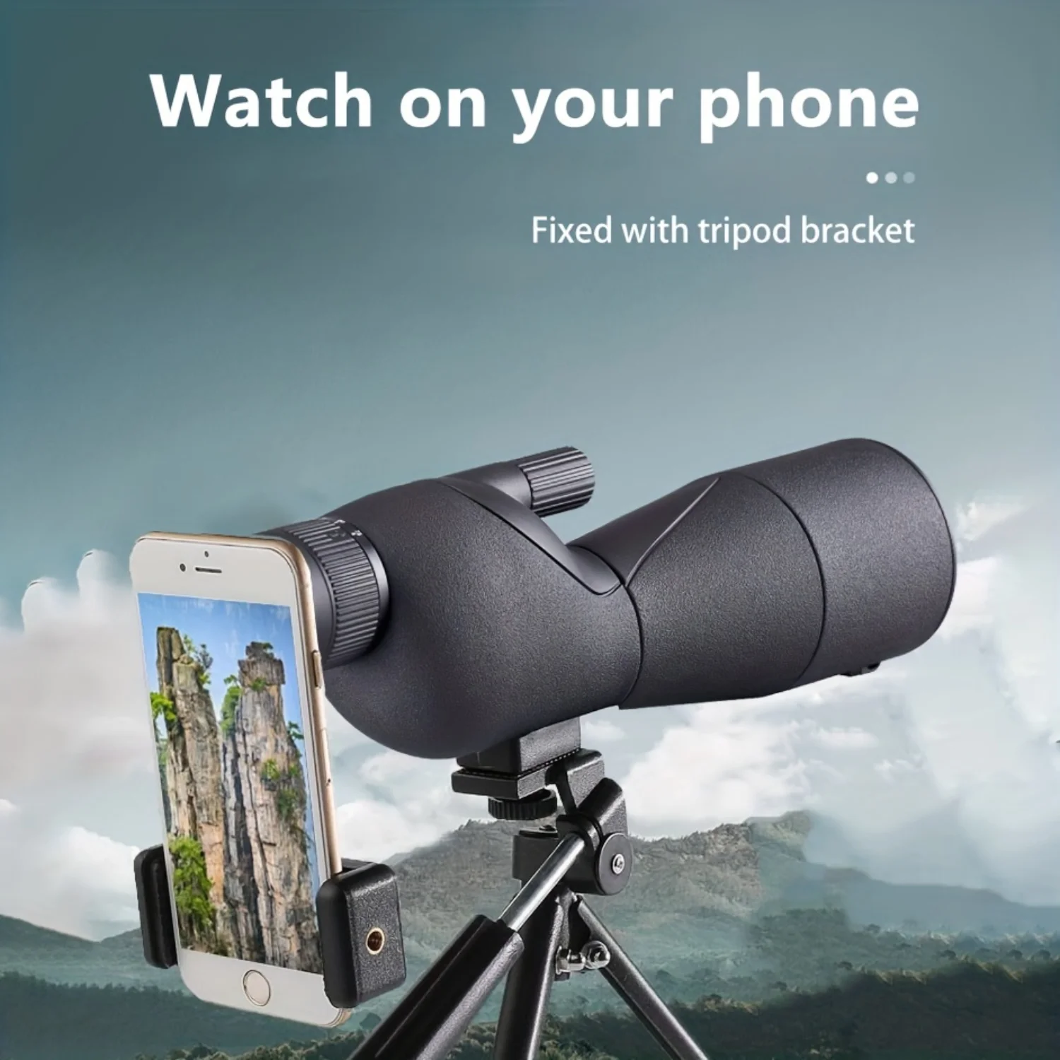 

High-Definition Portable Monocular Telescope - Dual Use for Day and Night Vision - Ideal for Outdoor Sports and Bird Watching -