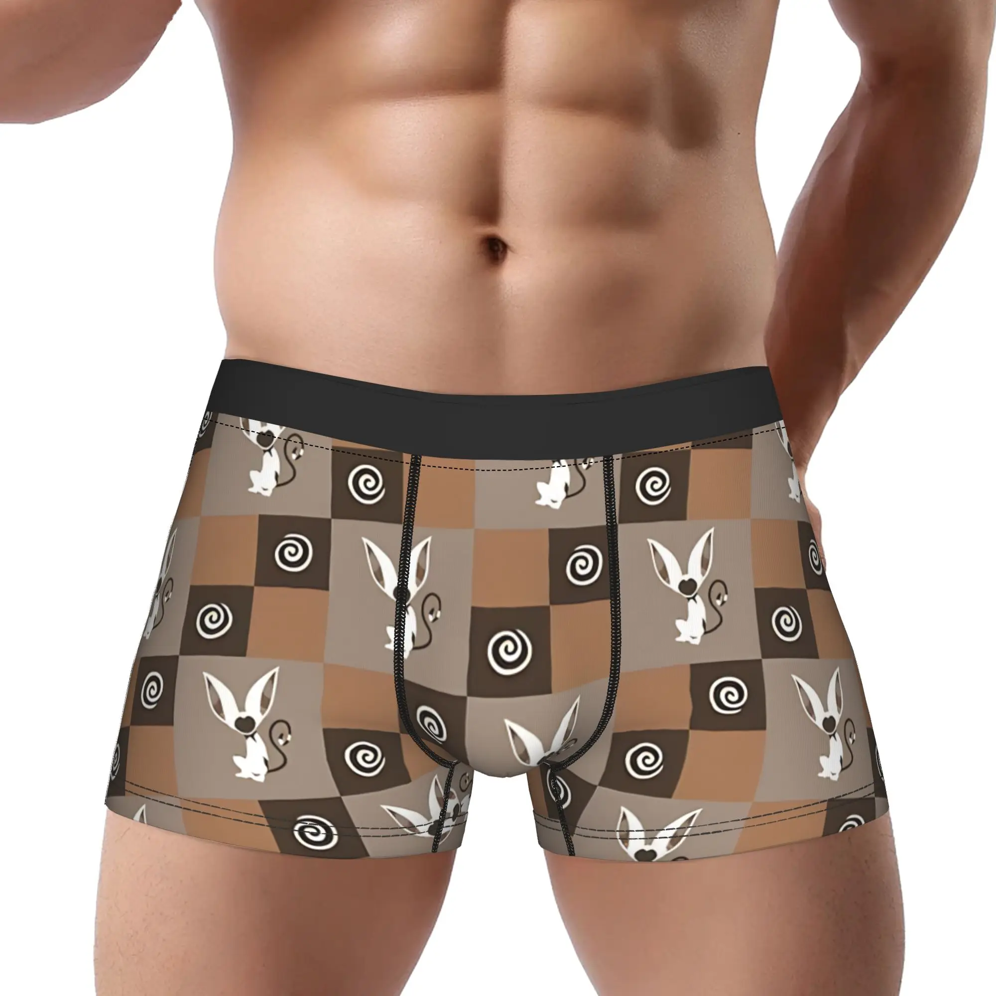 Momo pattern  Avatar  The Last Airbender   Avatar Anime Underpants Homme Panties Male Underwear Print Shorts Boxer Briefs