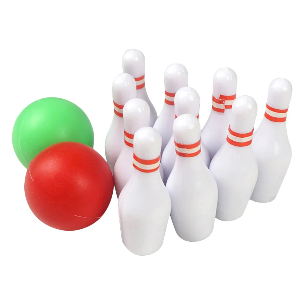 1/12 دمية اكسسوارات الحرف الفنية مصغرة البولينج السلع الرياضية سطح المكتب الحلي هدايا عيد الميلاد الديكور #3